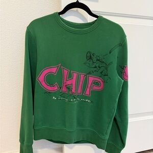 Burberry Fish and Chips Print Cotton Sweatshirt